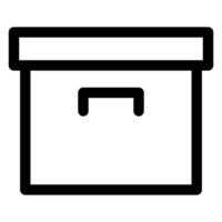 archive line icon illustration isolated on white background vector