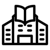 library line icon illustration isolated on white background vector