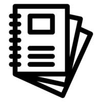 notebooks line icon illustration isolated on white background vector
