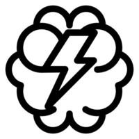 brainstorming line icon illustration isolated on white background vector