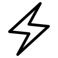 bolt line icon illustration isolated on white background vector