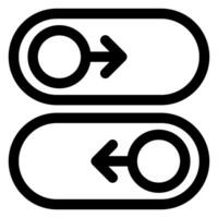switch line icon illustration isolated on white background vector