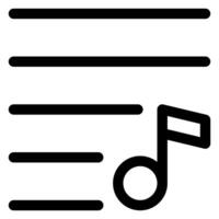 play list line icon illustration isolated on white background vector
