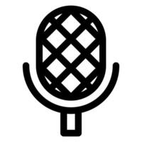recorder line icon illustration isolated on white background vector