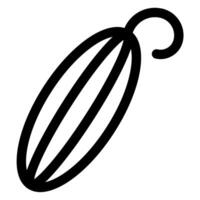 cucumber line icon illustration isolated on white background vector