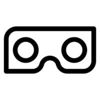 virtual reality line icon illustration isolated on white background vector