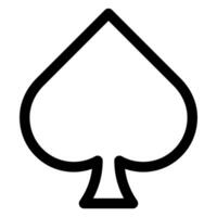 spade line icon illustration isolated on white background vector