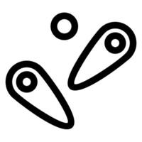 pinball line icon illustration isolated on white background vector