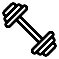dumbbell line icon illustration isolated on white background vector