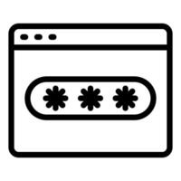 web line icon illustration isolated on white background vector