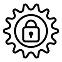 setting line icon illustration isolated on white background vector