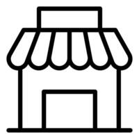 store line icon illustration isolated on white background vector