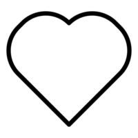 heart line icon illustration isolated on white background vector