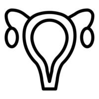 excretory line icon illustration isolated on white background vector