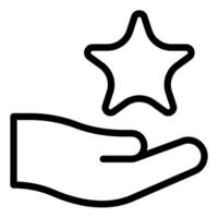 reward line icon illustration isolated on white background vector