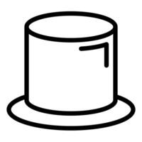 hat line icon illustration isolated on white background vector