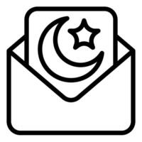 mail line icon illustration isolated on white background vector