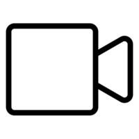 camera line icon illustration isolated on white background vector
