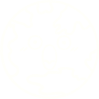 a drawing of a planet with a face on it png