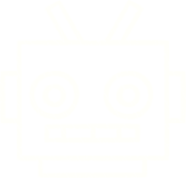 a robot icon on transparent background png