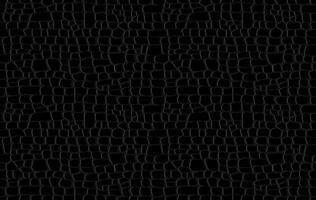 Crocodile skin pattern. Black viper, drawing on the snake skin. Reptile surface monochrome croc leather texture. Animal background for printing vector