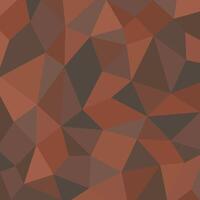 Abstract Rusty brown geometric pattern. Modern dark red low poly background. Wallpaper trendy design for cover vector
