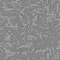 Fashionable digital dark camouflage pattern. Stylish military print for fabric, seamless monochrome background. Urban camo halftone dots black texture. Textile graphics vector
