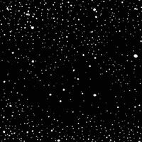 Falling snow flakes, Chaotic dots the gradient. Isolated on black background. Winter snowfall vector