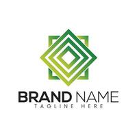 Abstract Geometric or Square Logo Design Template vector