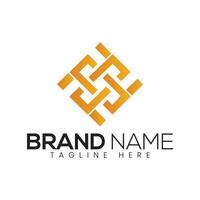 Abstract Geometric or Square Logo Design Template vector