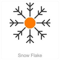 Snow Flake and ice icon concept vector