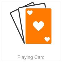 Playing Card and card icon concept vector