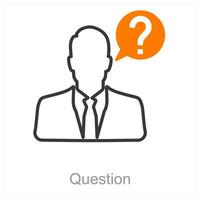 Question and query icon concept vector