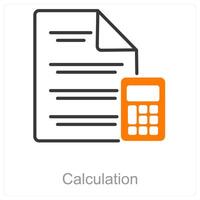 Calculation and math icon concept vector