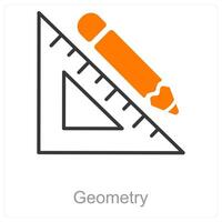 Geometry and angles icon concept vector
