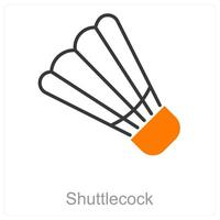 Shuttlecock and sport icon concept vector
