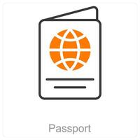 Passport and travel icon concept vector