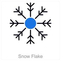Snow Flake and ice icon concept vector