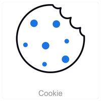 Cookie and sweet icon concept vector