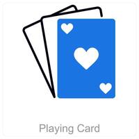 Playing Card and card icon concept vector