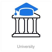University and lecture icon concept vector