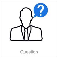 Question and query icon concept vector