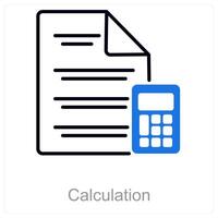 Calculation and math icon concept vector