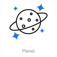 Planet and space icon concept vector