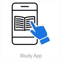 Study App and education icon concept vector