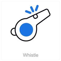 Whistle and alert icon concept vector