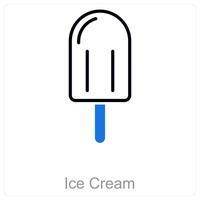 Ice Cream and cone icon concept vector
