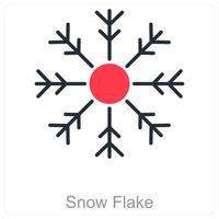 Snow Flake and ice icon concept vector