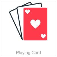 Playing Card and card icon concept vector