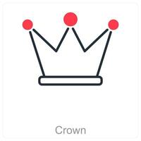 Crown and royalty icon concept vector